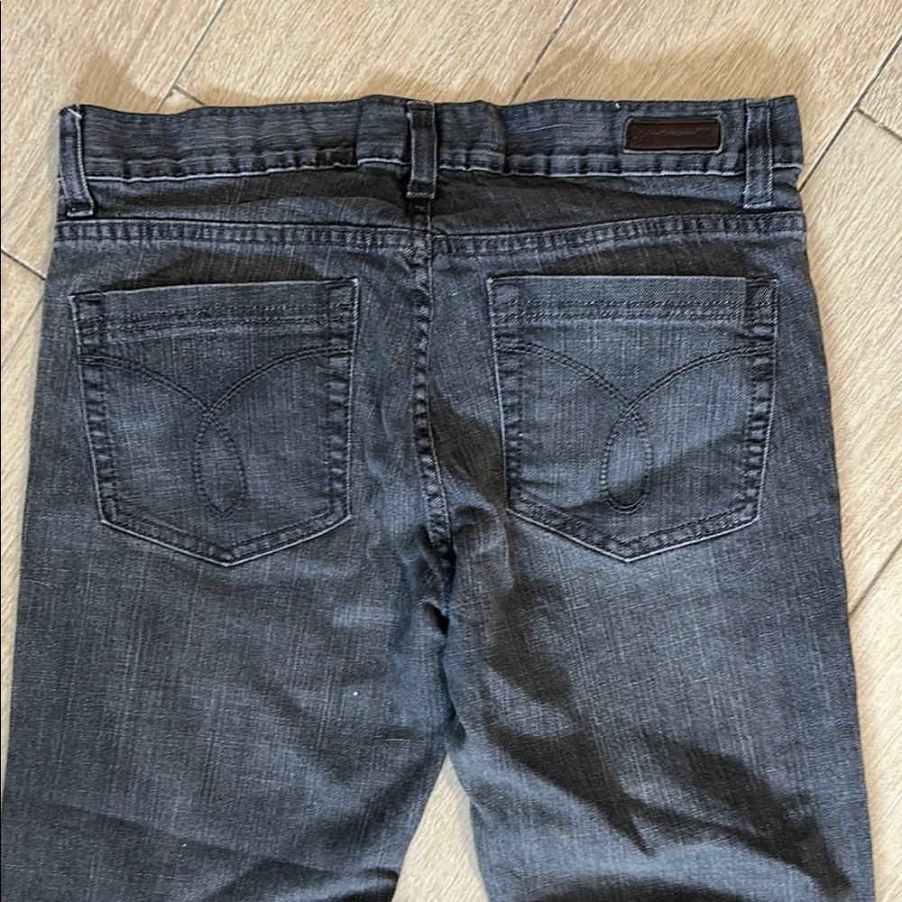 Calvin Klein Dark Gray Skinny Jeans Sleek Fit Sz 6 - Picture 9 of 9